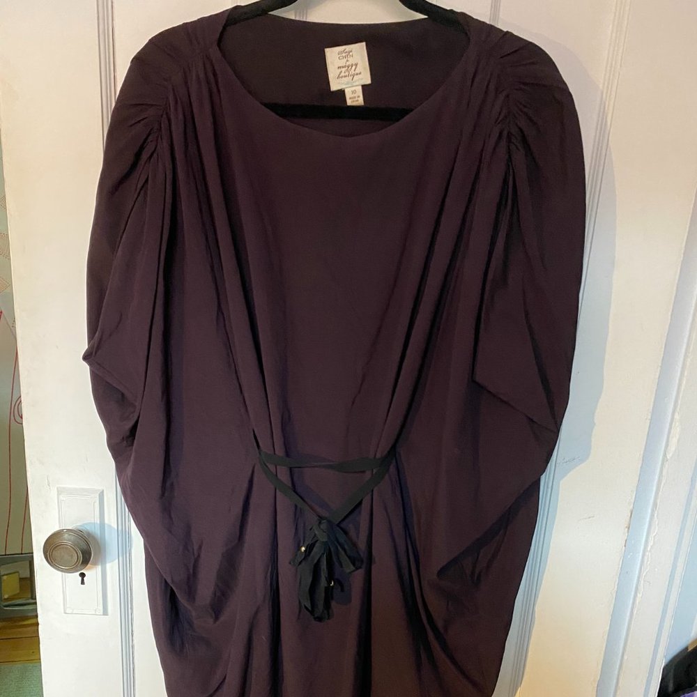 Dark Purple Trapeze Dress